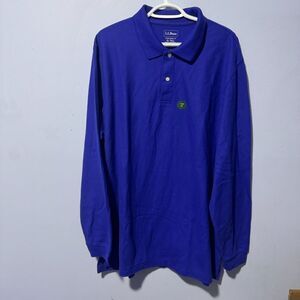 LL. Bean men's blue XL Tall polo new with tag‎ long sleeve